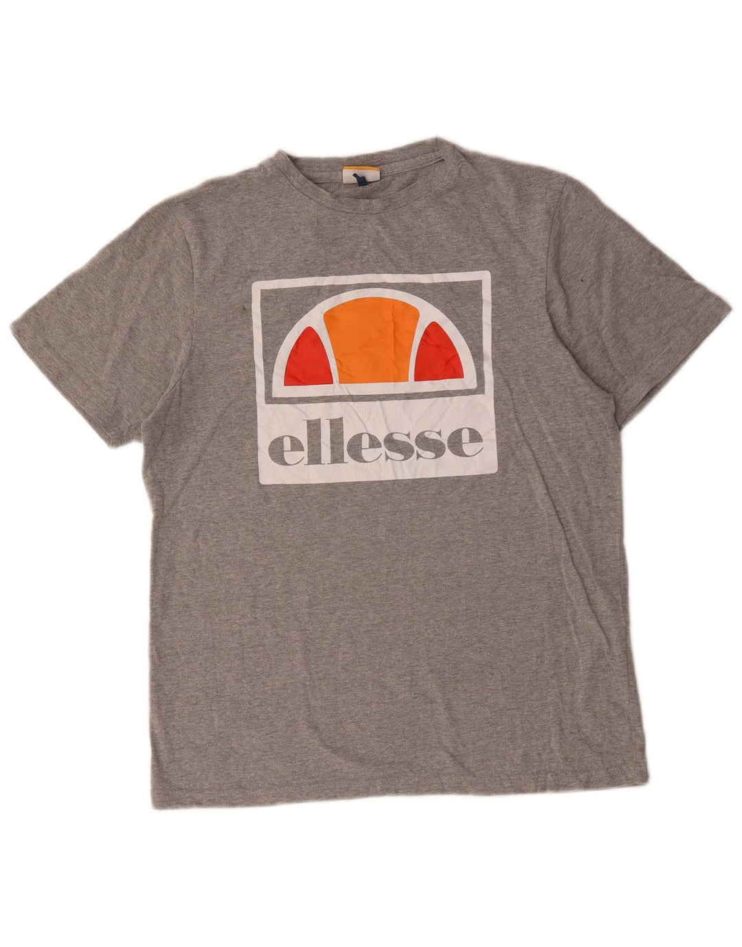 Ellesse Mens Graphic T-Shirt Top Medium Grey Cotton