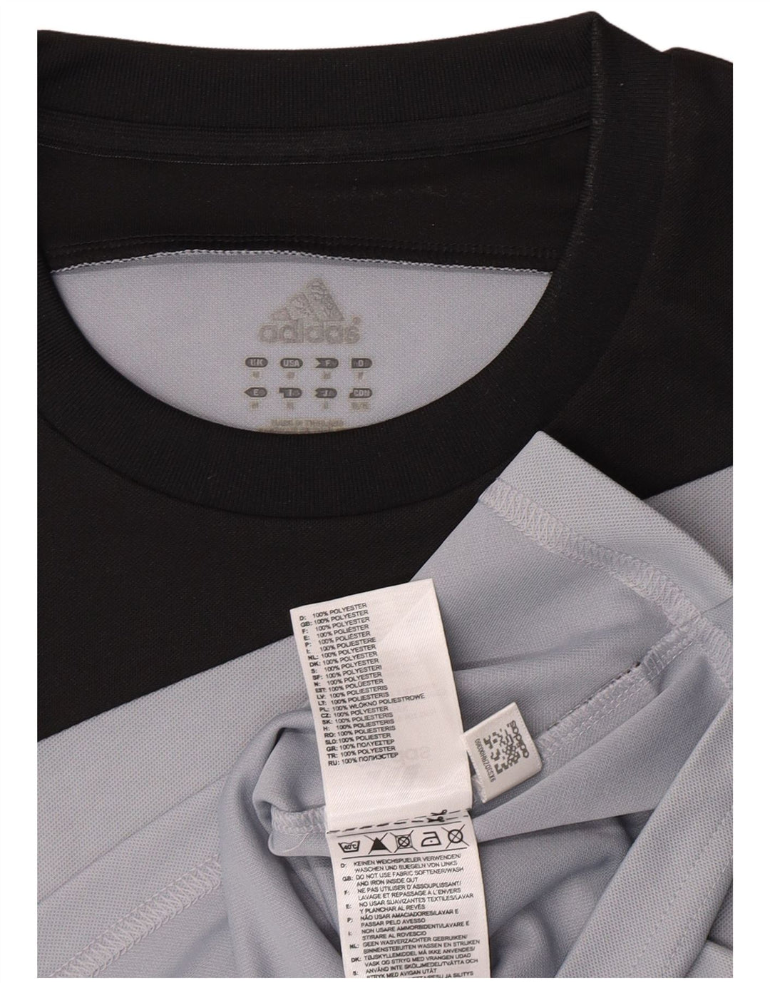 Adidas Mens Climalite Graphic T-Shirt Top Medium Grey Colourblock Polyester