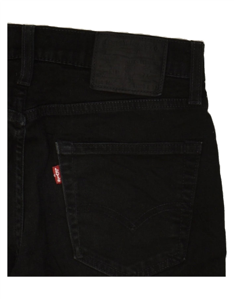 LEVI'S Mens Slim Jeans W29 L32  Black Cotton | Vintage Levi's | Thrift | Second-Hand Levi's | Used Clothing | Messina Hembry 