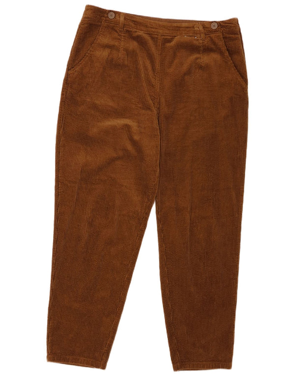Seasalt Cornwall Womens Tapered Corduroy Trousers UK 14 Large W36 L29 Brown