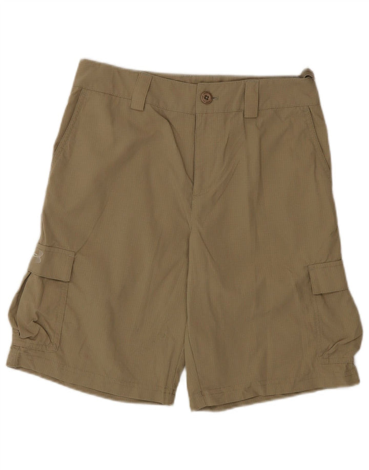 UNDER ARMOUR Boys Cargo Shorts 11-12 Years Large W28  Beige