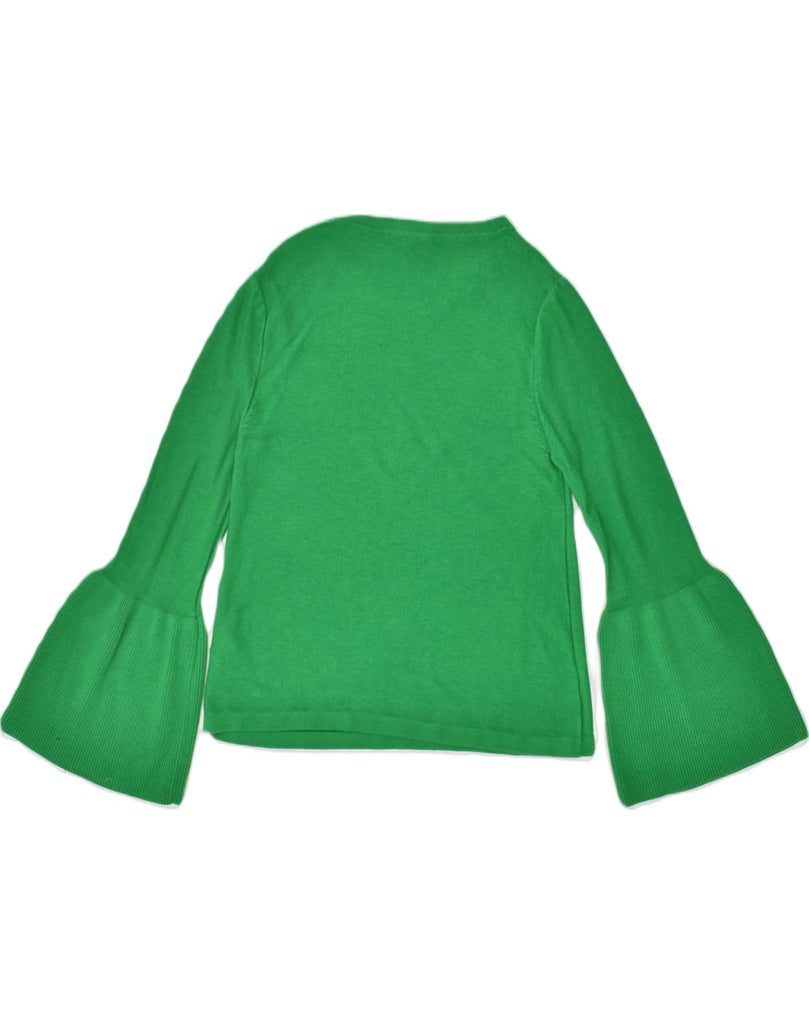 PHASE EIGHT Womens Long Sleeve Knit Top UK 10 Small Green Viscose | Vintage Phase Eight | Thrift | Second-Hand Phase Eight | Used Clothing | Messina Hembry 
