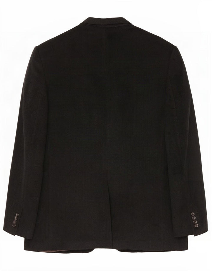 Trussardi Mens 3 Button Blazer Jacket IT 54 2XL Grey Virgin Wool