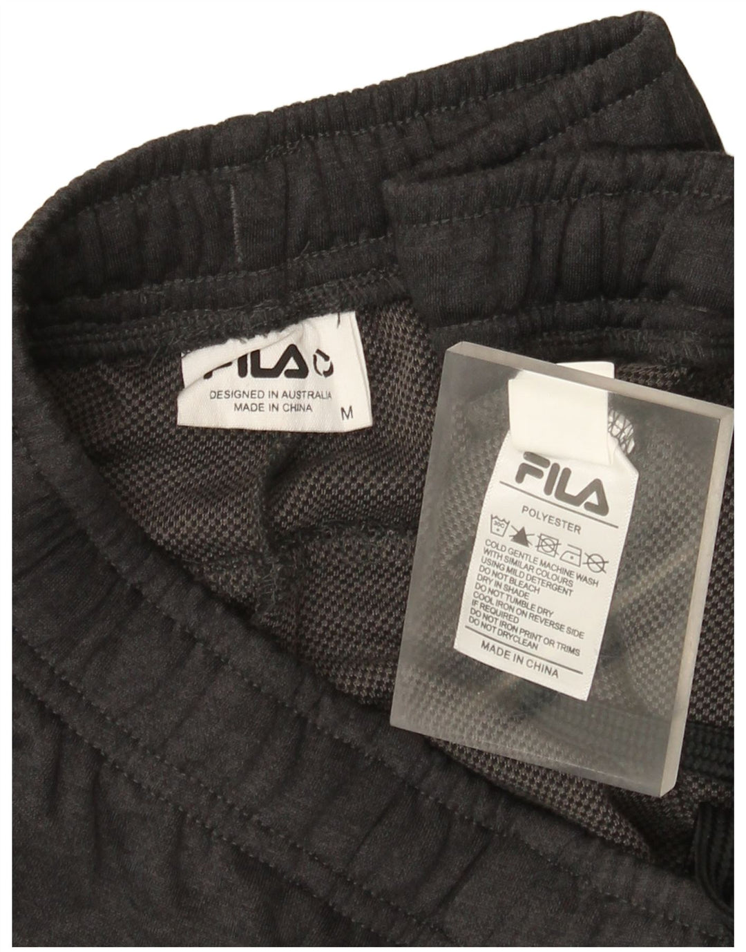 Fila Mens Tracksuit Trousers Medium  Grey Polyester