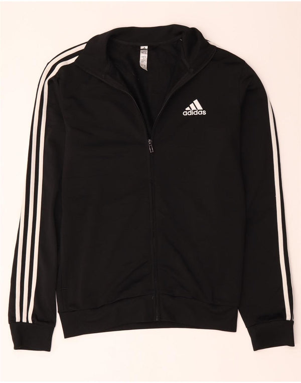 Adidas Mens Tracksuit Top Jacket Small Black Polyester