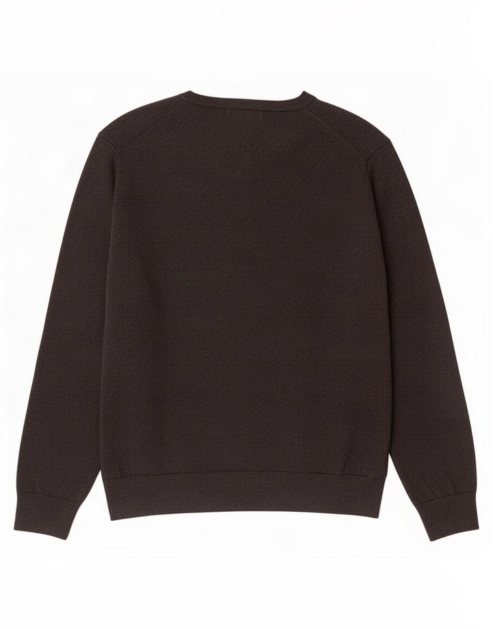 Marks & Spencer Mens V-Neck Jumper Sweater XL Grey Cotton