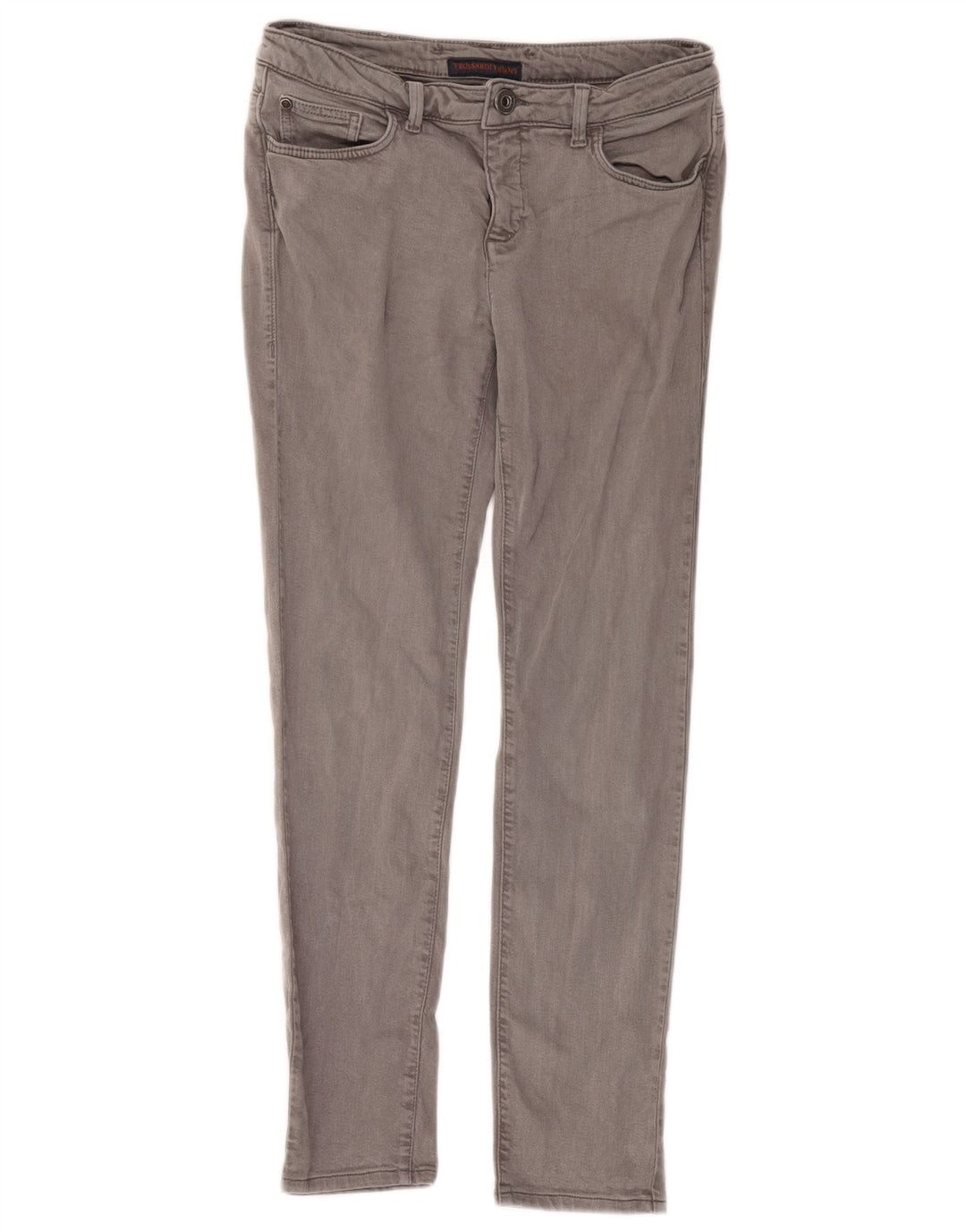 Trussardi Womens Slim Jeans W29 L27 Grey Lyocell