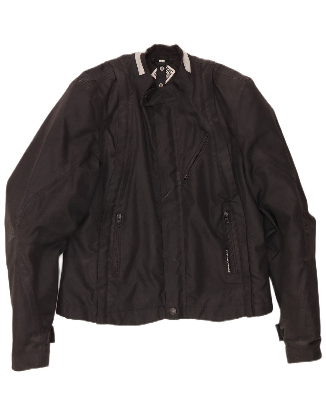 Tucano Urbano Mens Racer Jacket UK 36 Small Black Polyester