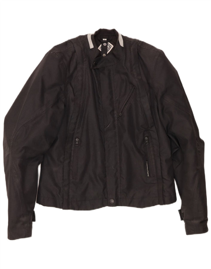 Tucano Urbano Mens Racer Jacket UK 36 Small Black Polyester