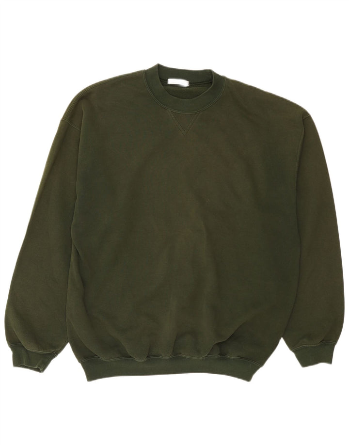Marks & Spencer Mens Sweatshirt Jumper Medium Khaki Cotton