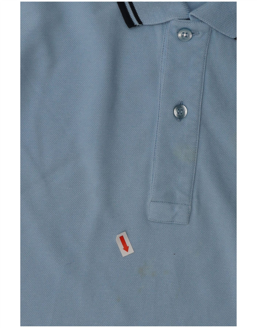 FRED PERRY Mens Polo Shirt Medium Blue Cotton