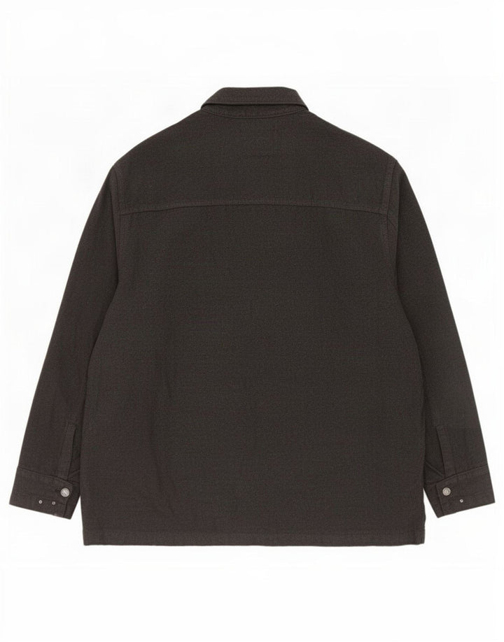 Lee Mens Overshirt Shirt XL Black Polyester