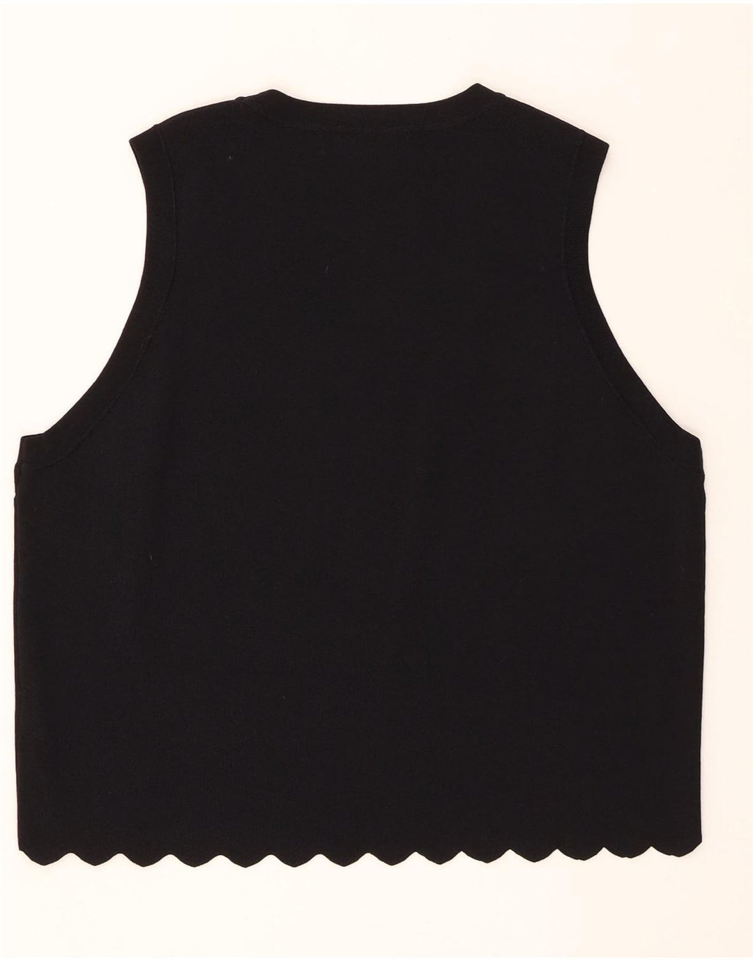 Marks & Spencer Womens Vest Top UK 22 3XL Black Viscose
