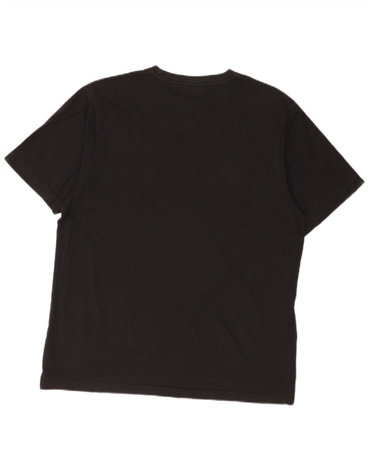 DKNY Mens T-Shirt Top Large Black Cotton