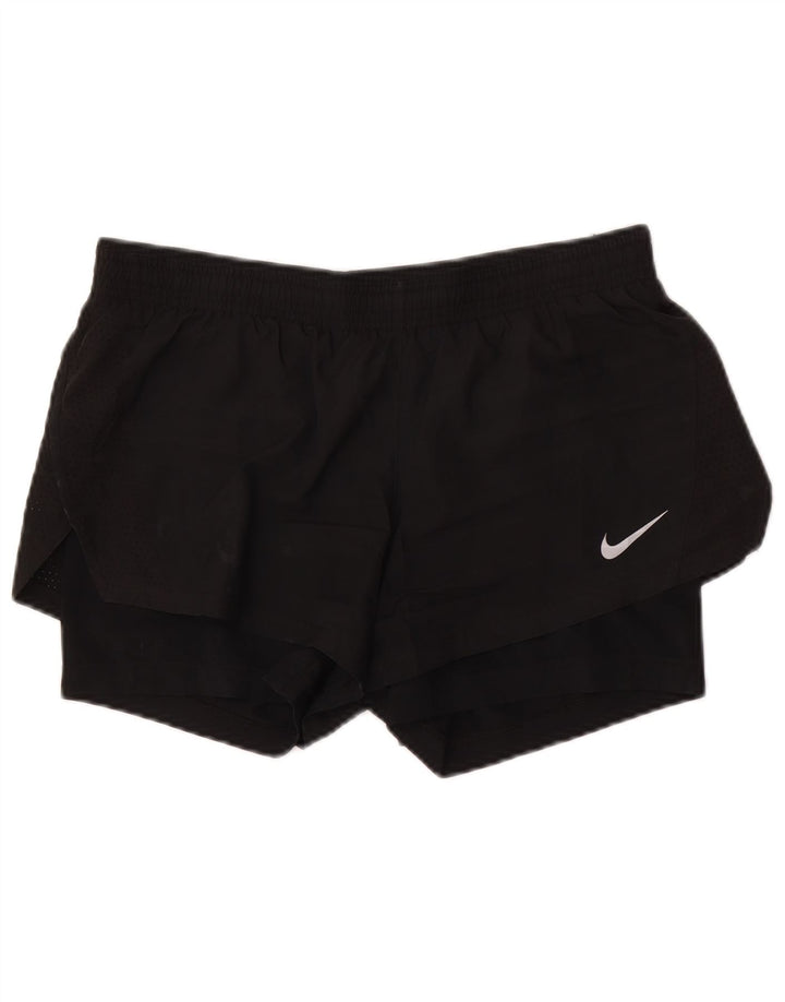 Nike Womens Dri Fit Sport Shorts UK 14 Medium Black Polyester