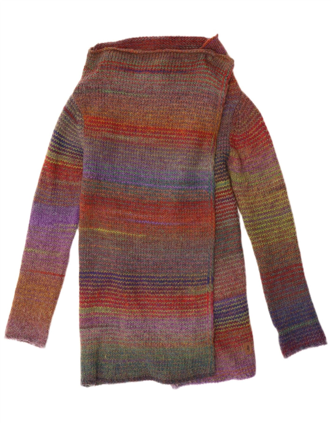 Marlboro Classics Womens Longline Cardigan Sweater UK 14 Medium Multicolour