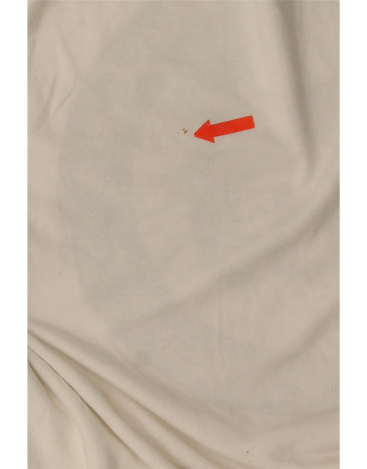 Quiksilver Mens Regular Fit Graphic T-Shirt Top Medium White