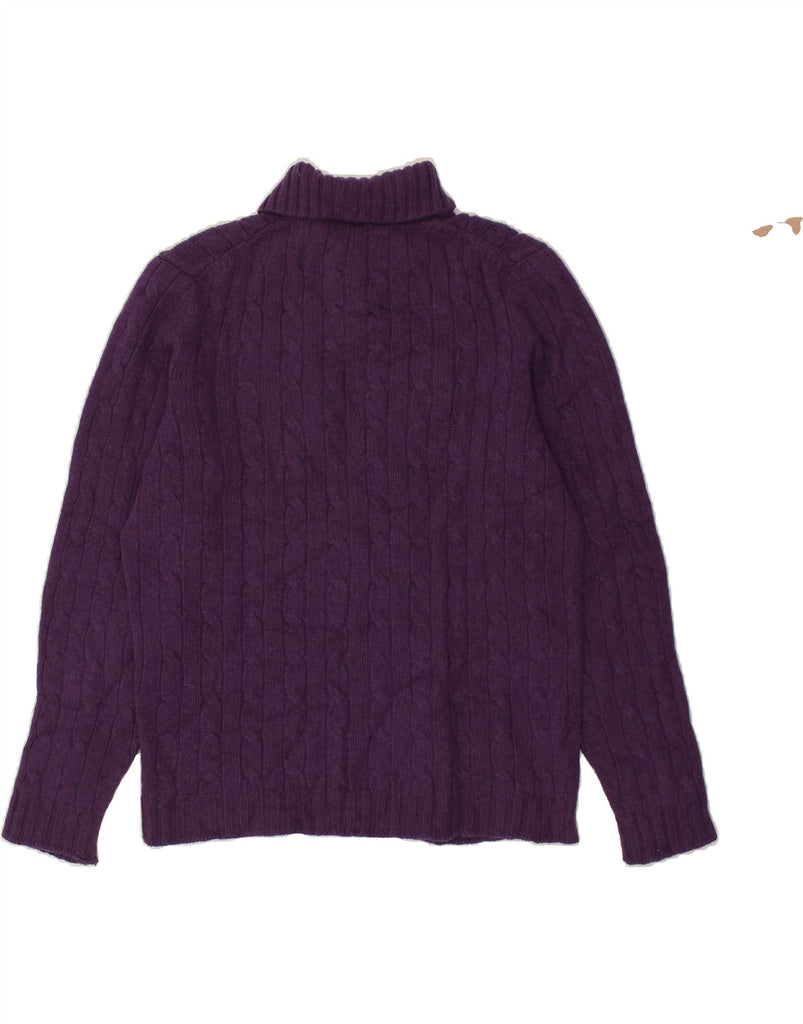 MASSIMO DUTTI Womens Button Neck Jumper Sweater UK 16 Large Purple | Vintage Massimo Dutti | Thrift | Second-Hand Massimo Dutti | Used Clothing | Messina Hembry 