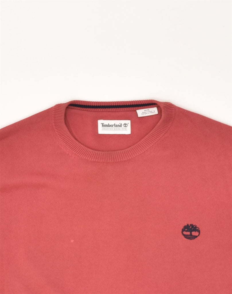 TIMBERLAND Mens Sweatshirt Jumper Medium Red Cotton | Vintage Timberland | Thrift | Second-Hand Timberland | Used Clothing | Messina Hembry 