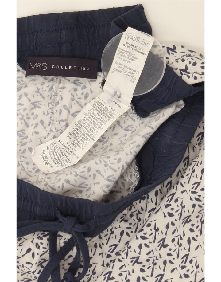 MARKS & SPENCER Womens Tracksuit Trousers UK 12 Medium  White