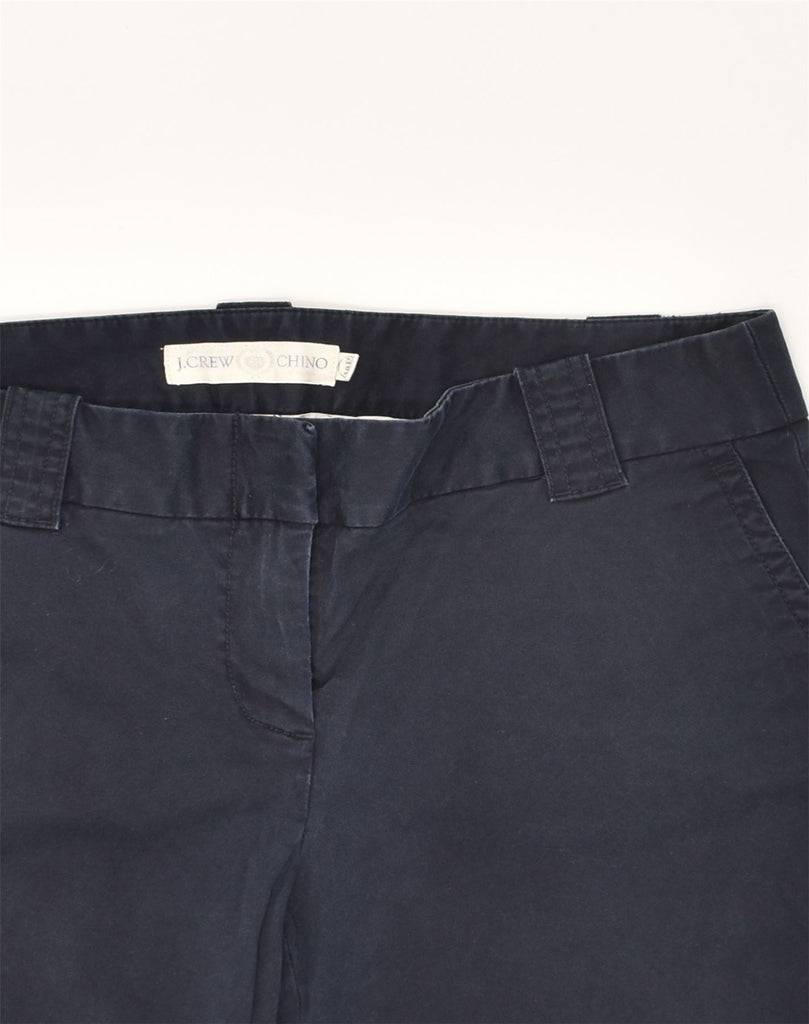 J. CREW Womens Chino Shorts US 10 Large W32 Navy Blue Cotton | Vintage J. Crew | Thrift | Second-Hand J. Crew | Used Clothing | Messina Hembry 