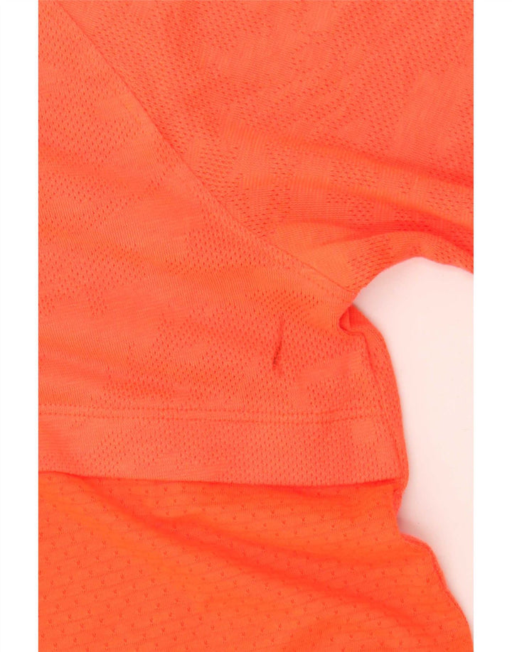 Under Armour Mens Heat Gear T-Shirt Top Medium Orange