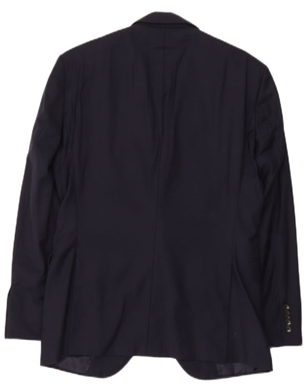 Hugo Boss Mens Tailored 2 Button Blazer Jacket UK 36 Small Navy Blue