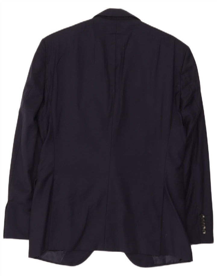 Hugo Boss Mens Tailored 2 Button Blazer Jacket UK 36 Small Navy Blue