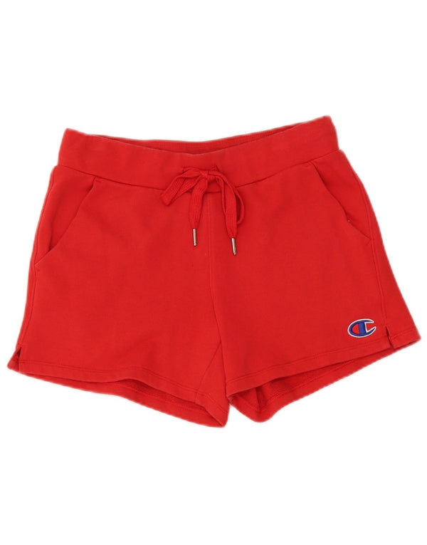 Champion Womens Sport Shorts UK 10 Small Red