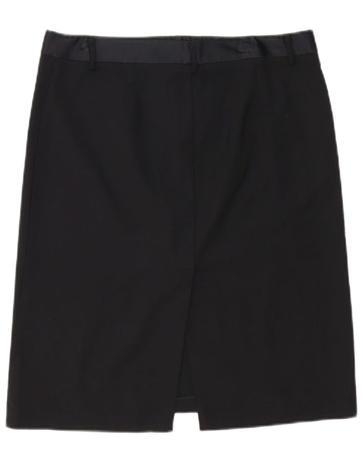 Benetton Womens Straight Skirt W32 Large Black