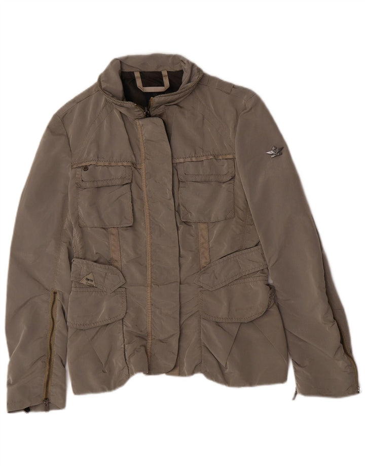 Dekker Womens Utility Jacket IT 44 Medium Grey