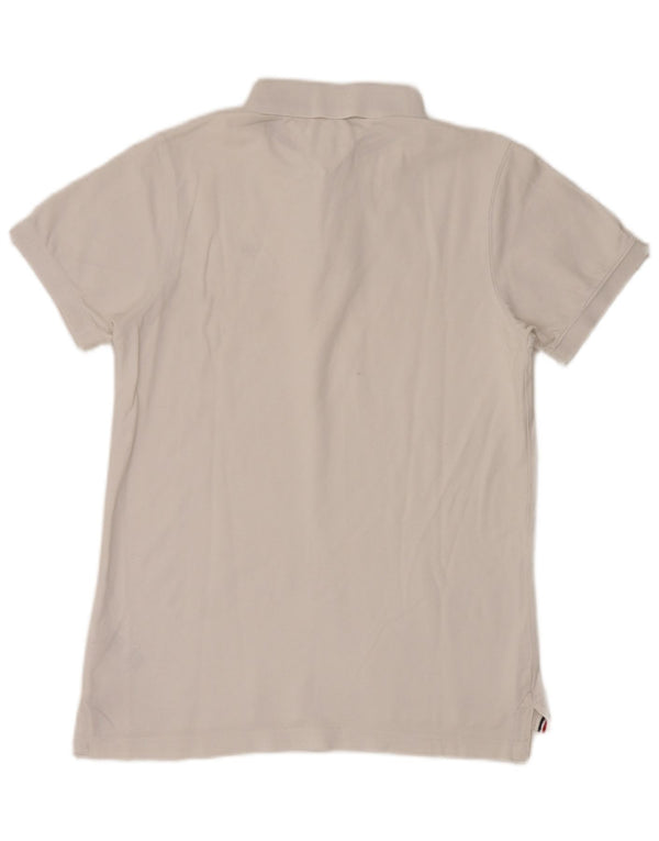 Tommy Hilfiger Mens Polo Shirt Medium White Cotton