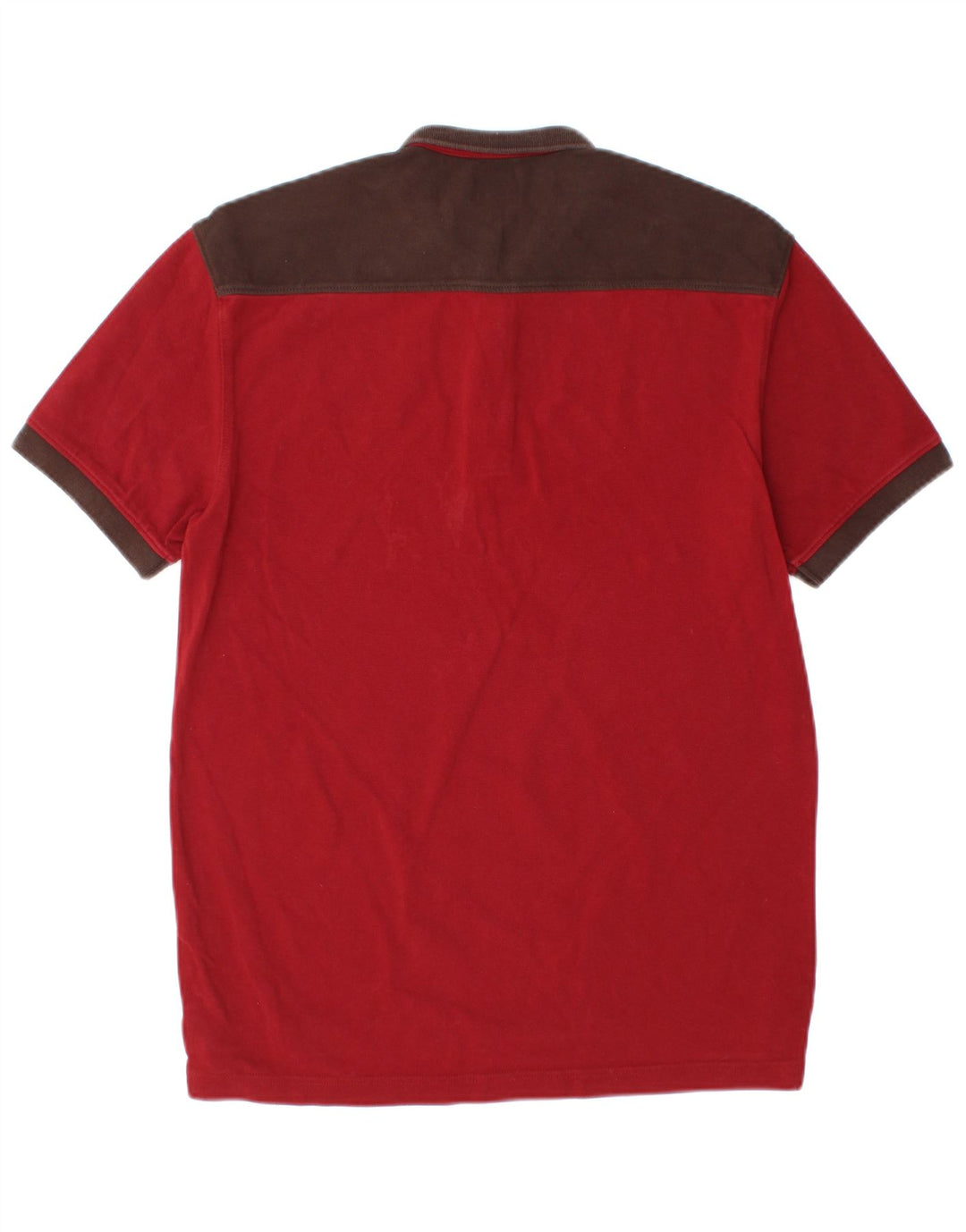 Levi's Mens Polo Shirt Medium Red Colourblock Cotton