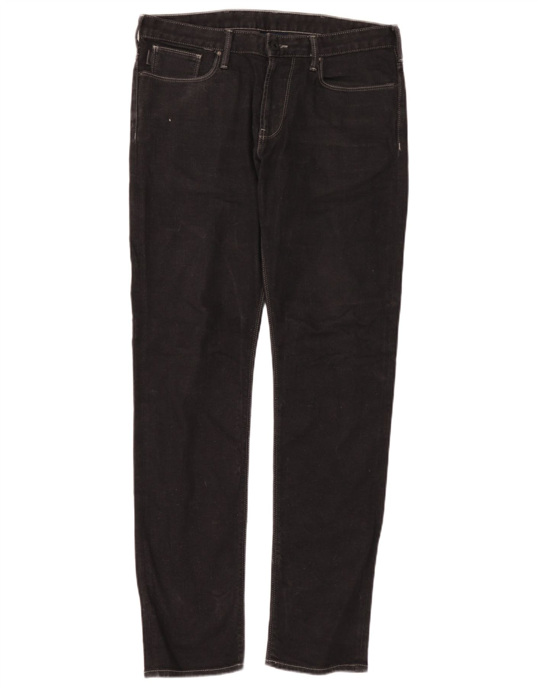 Armani Mens Slim Jeans W32 L34 Black Cotton