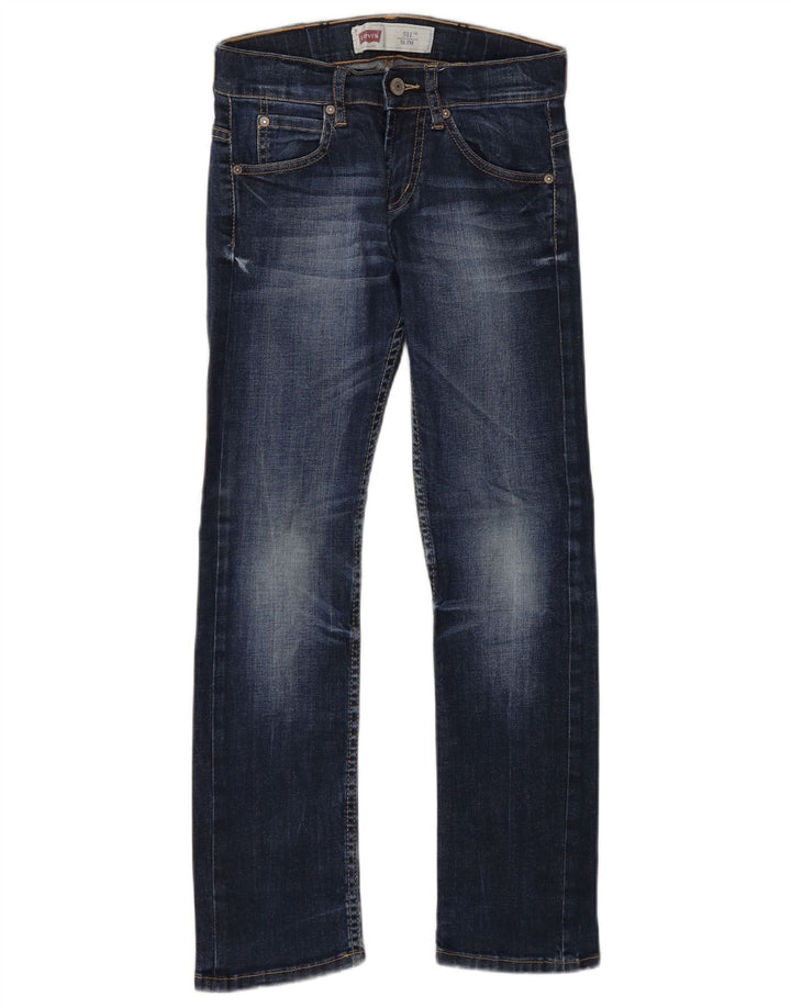 Levi's Boys 511 Slim Jeans 9-10 Years W24 L26 Blue Cotton