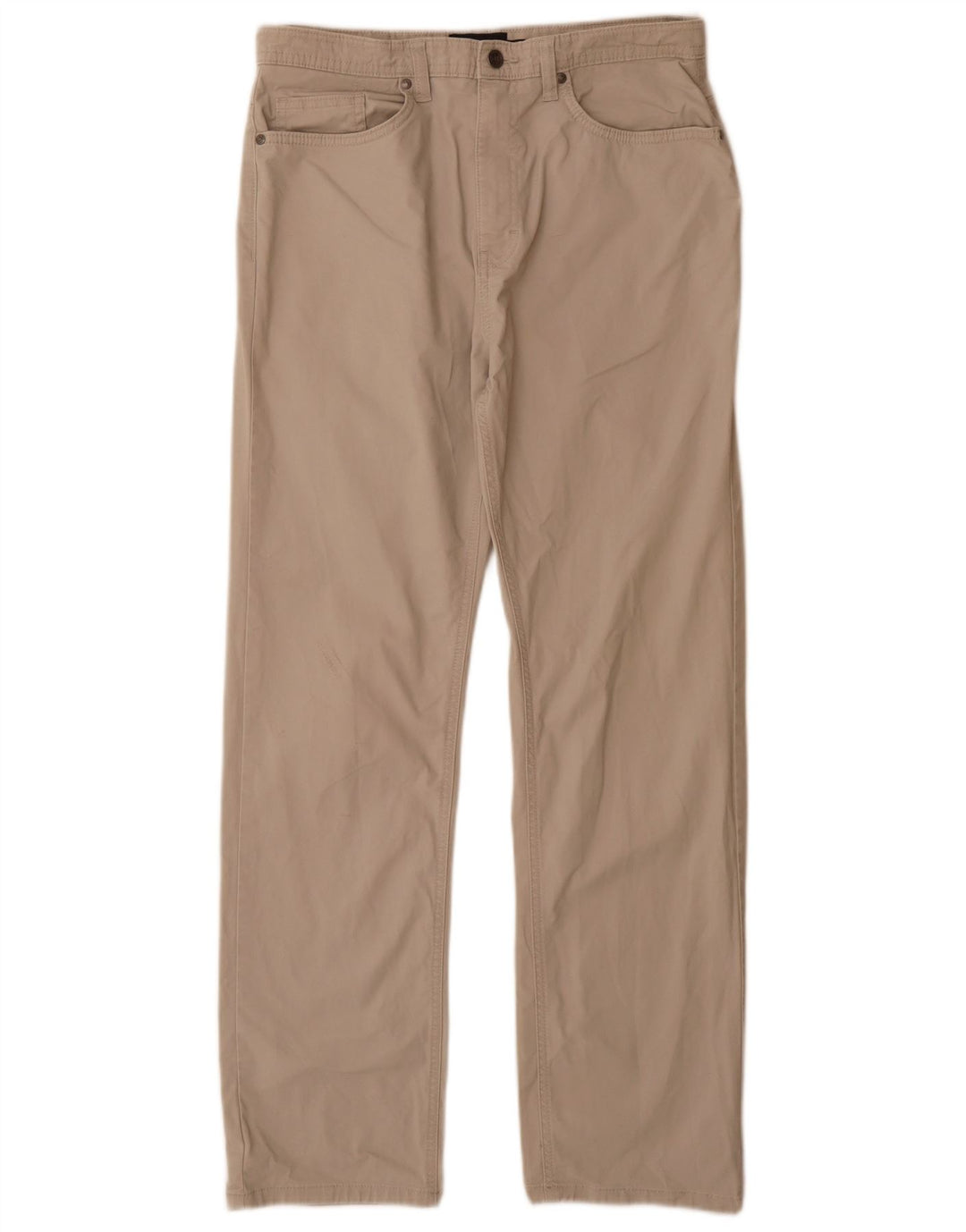 Marks & Spencer Mens Blue Harbour Straight Casual Trousers W32 L31 Grey