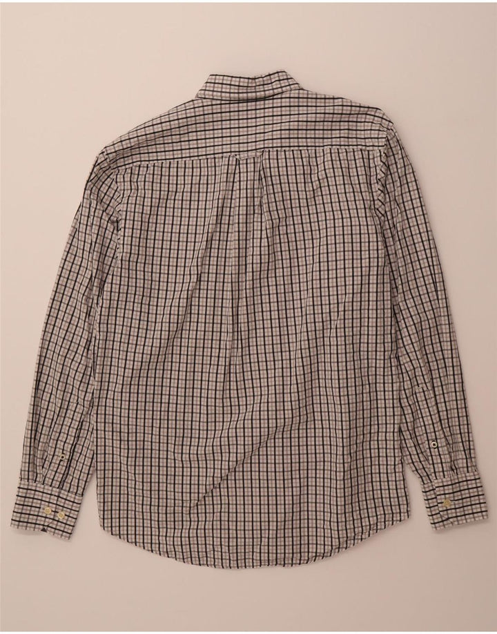 IZOD Mens Shirt Small Grey Check Cotton Vintage Izod and Second-Hand Izod from Messina Hembry 