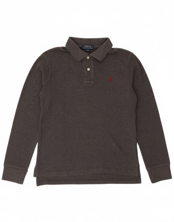 Polo Ralph Lauren Boys Long Sleeve Polo Shirt 10-11 Years Medium Grey