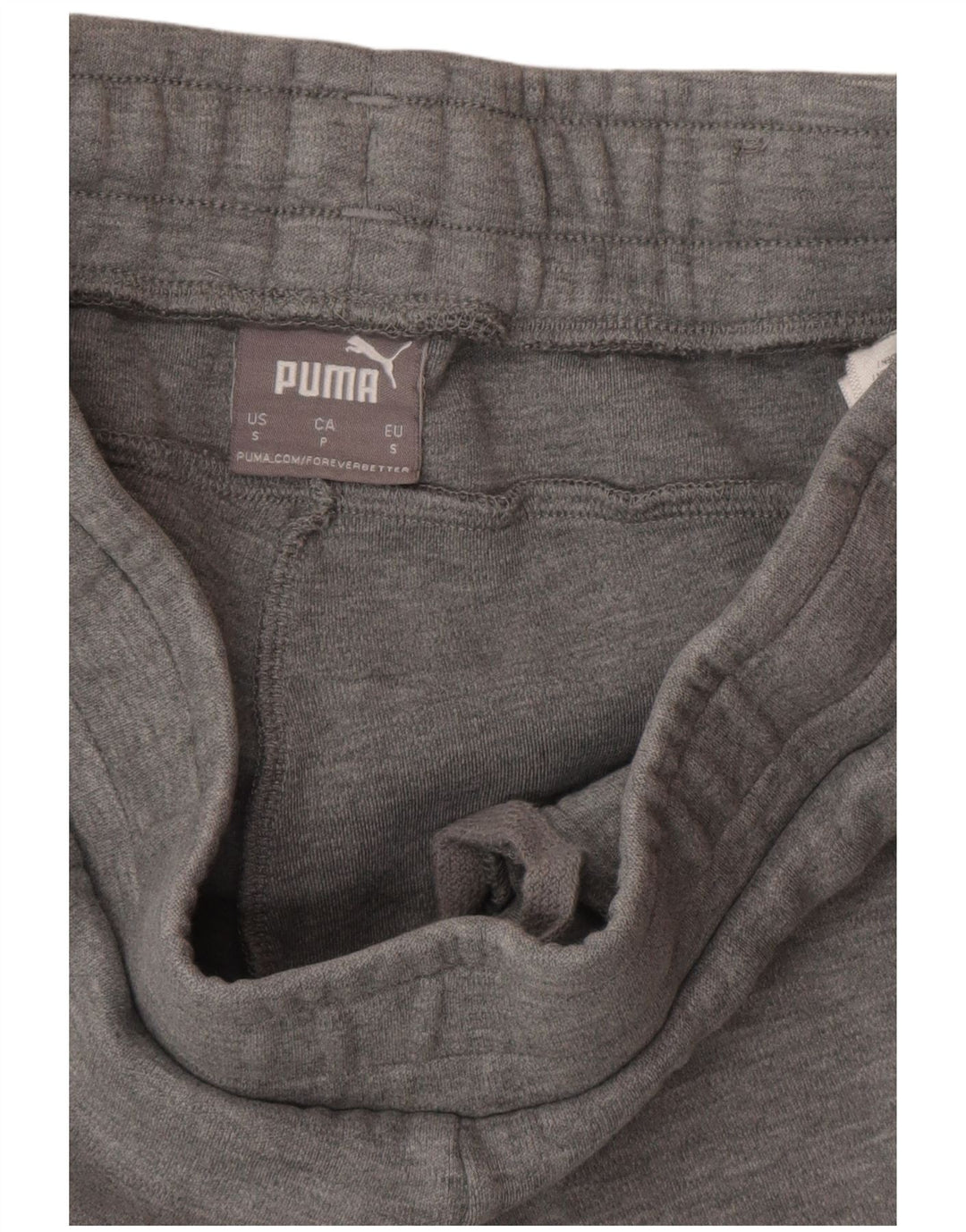 PUMA Mens Tracksuit Trousers Small  Grey Colourblock Cotton
