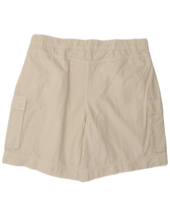 Marks & Spencer Womens Cargo Shorts UK 18 XL W38  Off White Cotton
