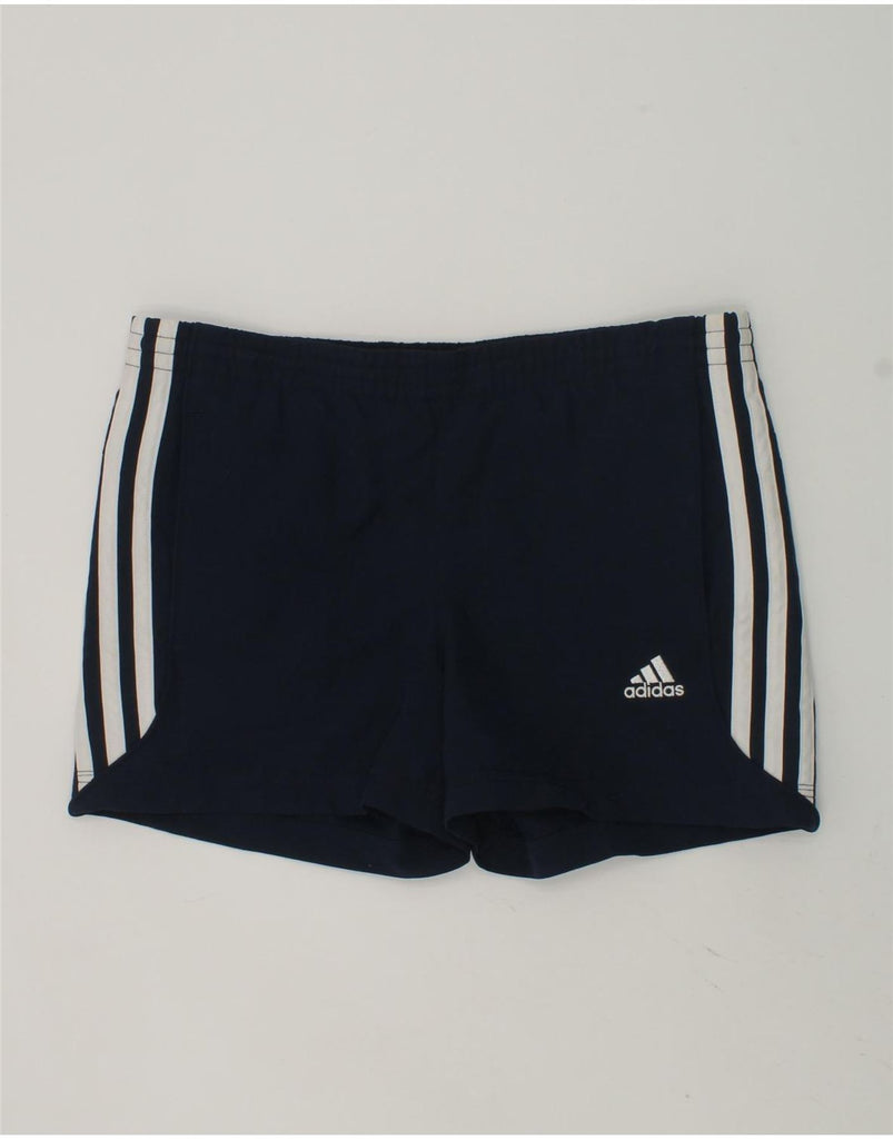 ADIDAS Boys Climalite Sport Shorts 7-8 Years Navy Blue Polyester | Vintage Adidas | Thrift | Second-Hand Adidas | Used Clothing | Messina Hembry 