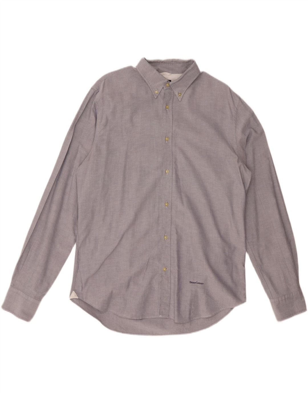 Henry Cottons Mens Shirt Size 42 Large Grey Cotton