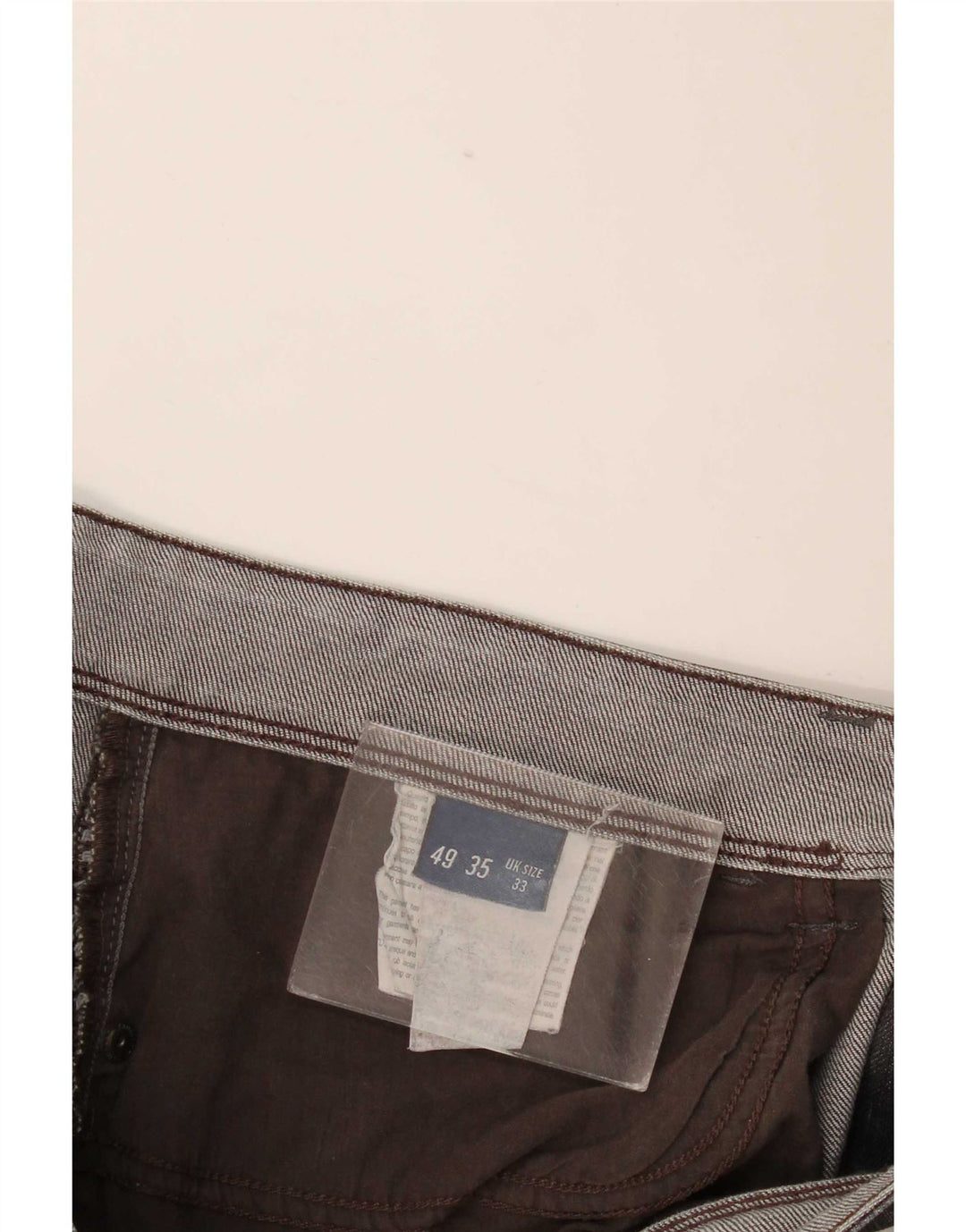 Trussardi Mens Straight Jeans W33 L33 Grey