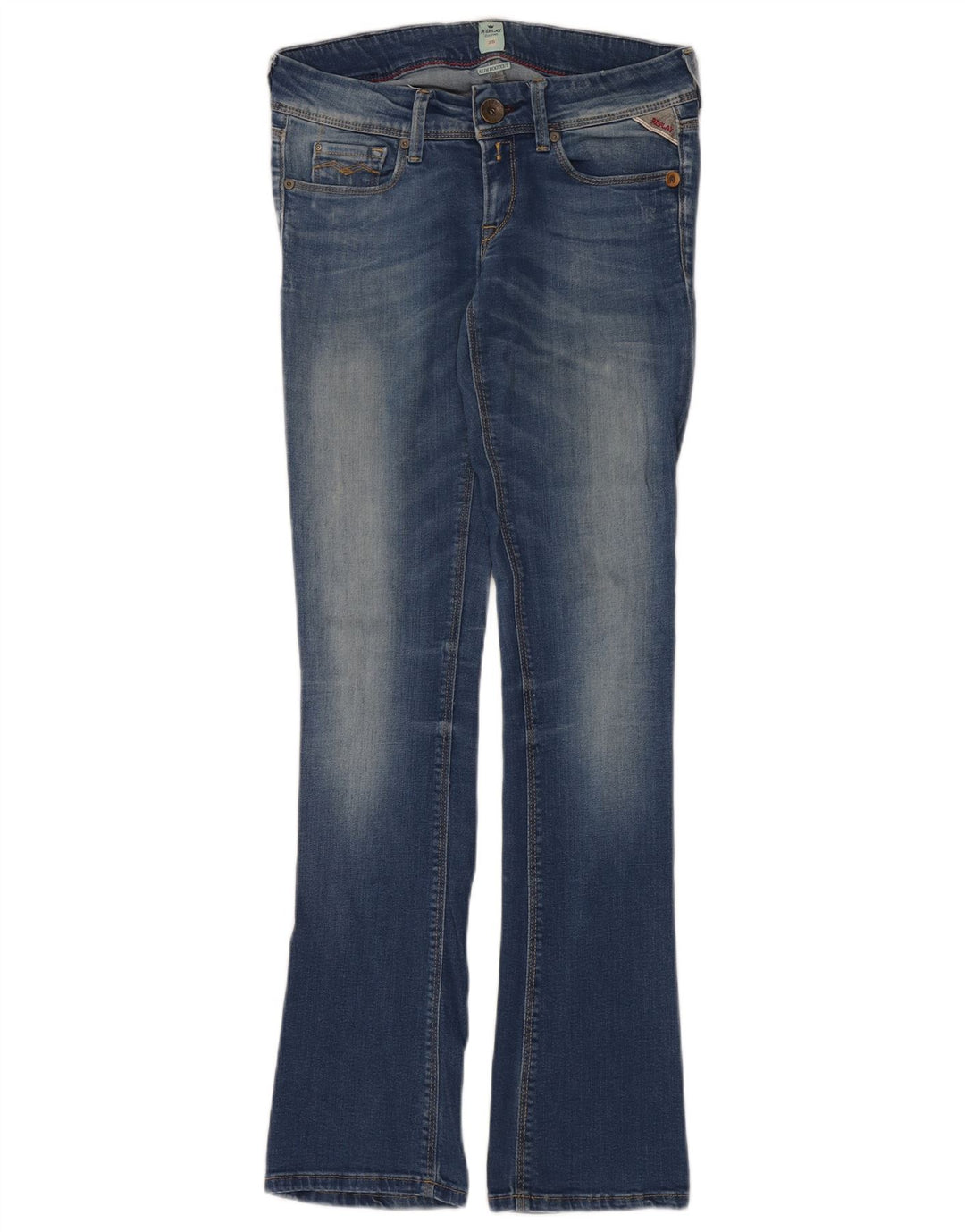 Replay Womens Slim Bootcut Jeans W25 L32 Blue
