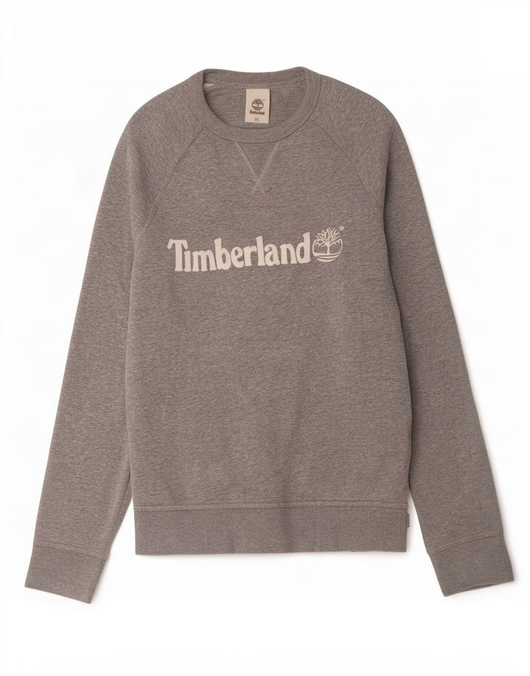 Timberland Mens Graphic Sweatshirt Jumper Large Grey Cotton