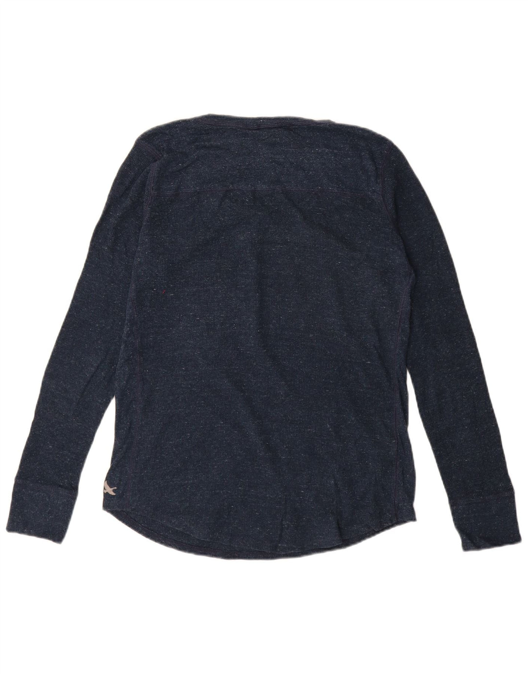 EDDIE BAUER Womens Top Long Sleeve UK 16 Large Navy Blue Cotton