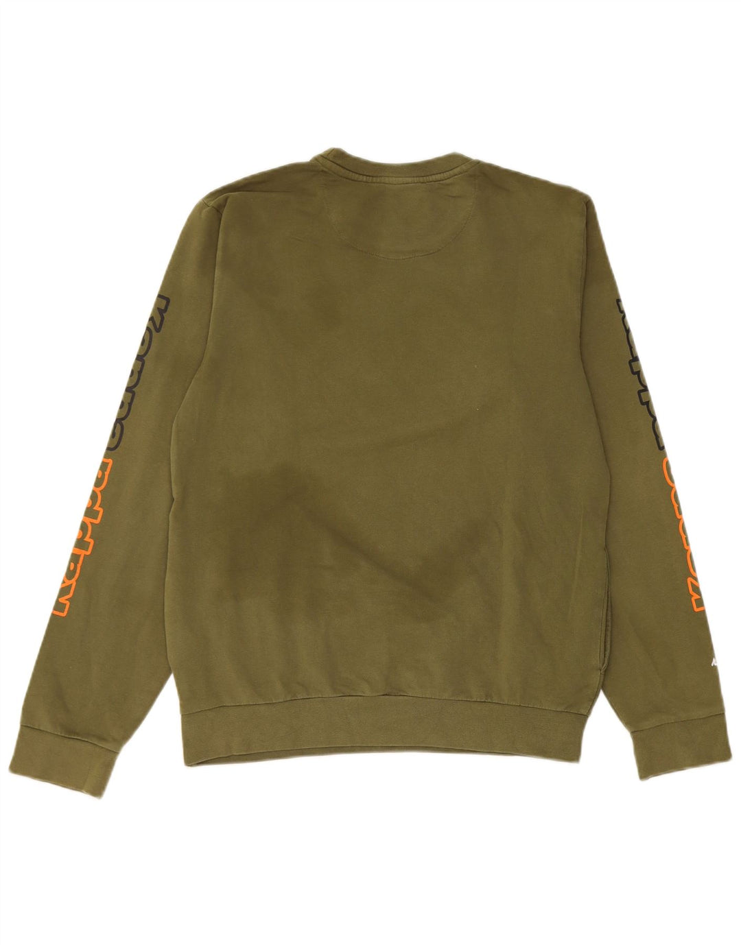 Kappa Boys Graphic Sweatshirt Jumper 15-16 Years Khaki Cotton