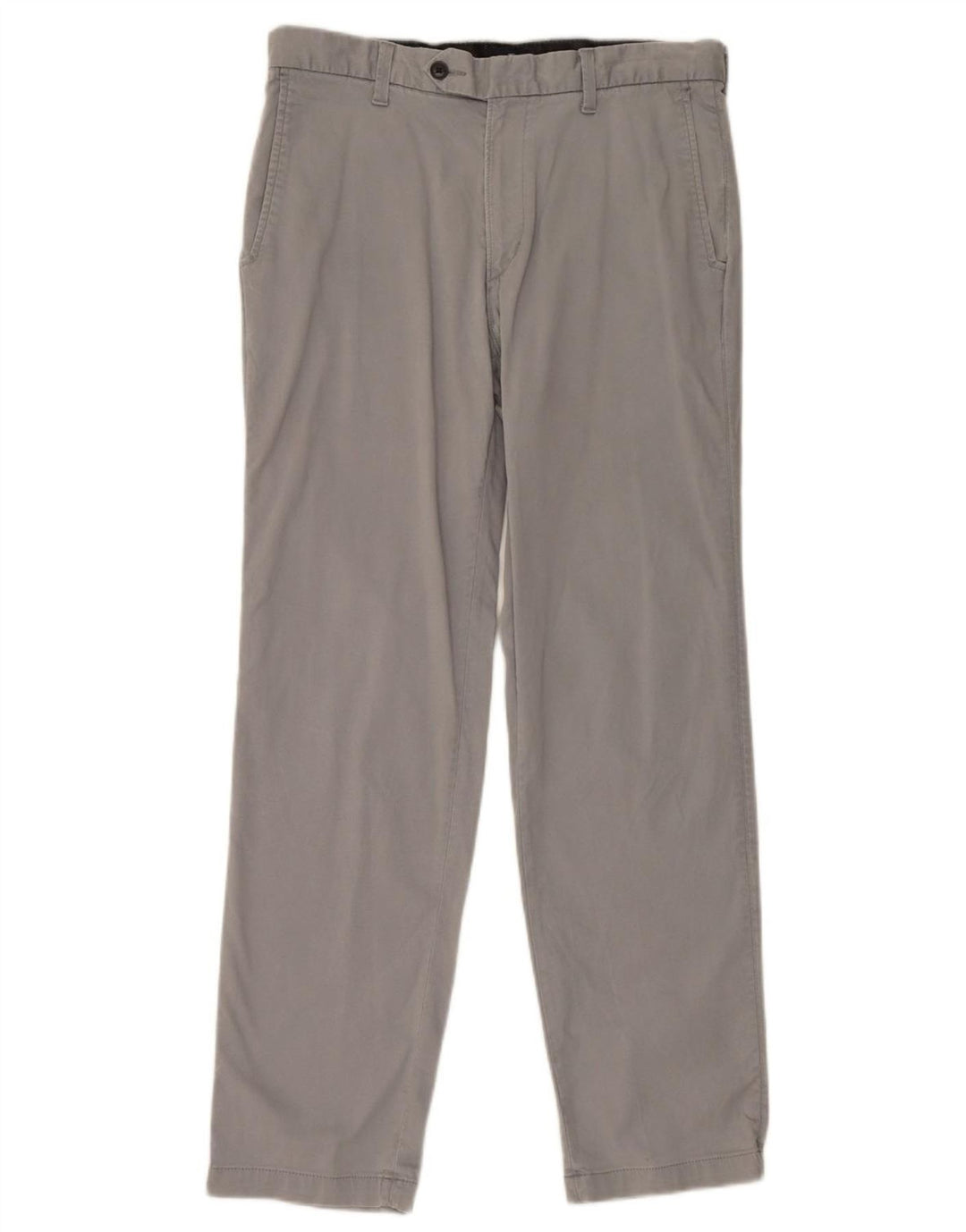 Marks & Spencer Mens Blue Harbour Straight Suit Trousers W34 L33 Grey