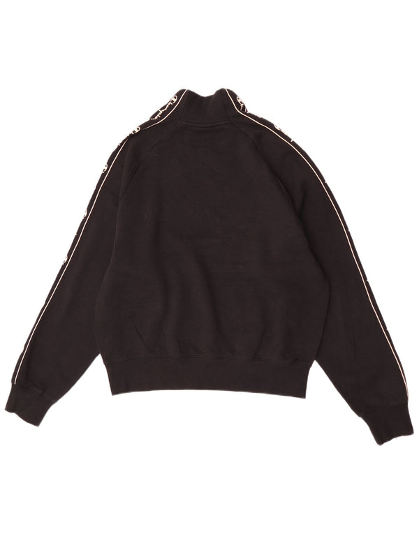 Champion Womens Graphic Sweatshirt Jumper UK 18 XL Black Cotton