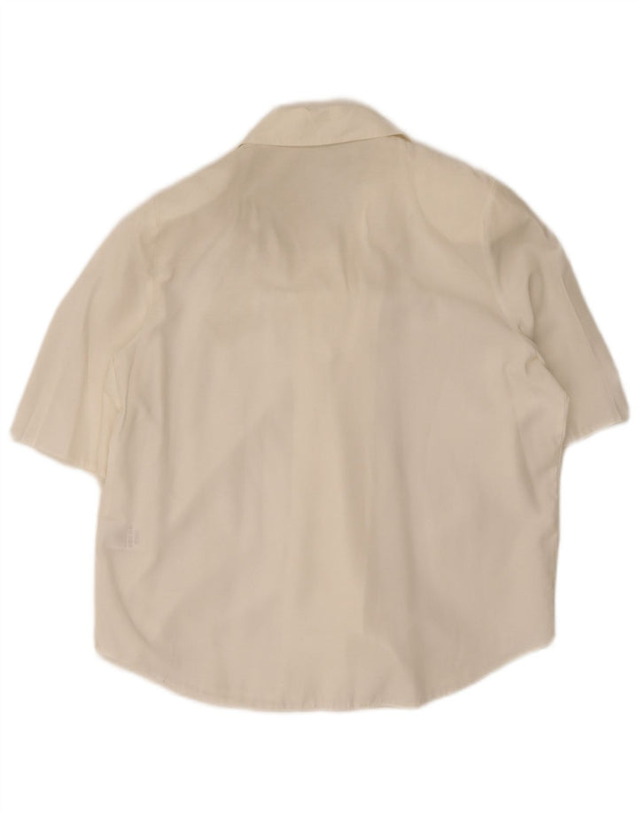 Classics Womens Short Sleeve Regular Shirt Blouse UK 12 Medium White